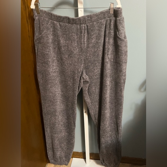 🍁$5🍁 Cuddl Duds Gray Fleece Pajama Pants with Pockets XL NWOT - Picture 1 of 4